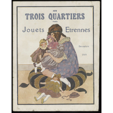 Aux Trois Quartiers, Paris. Jouets, étrennes. Décembre 1919.