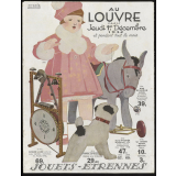 Au Louvre, Paris. Jouets, étrennes.