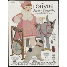 Au Louvre, Paris. Jouets, étrennes.