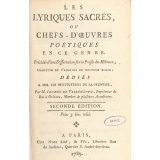 Les Lyriques sacrés, ou Chefs-d'œuvres poétiques en ce genre : précédés d'une dissertation sur la poésie des Hébreux