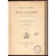 Traités de la formation des mots composés dans la langue française comparée aux autres langues romanes et au latin.