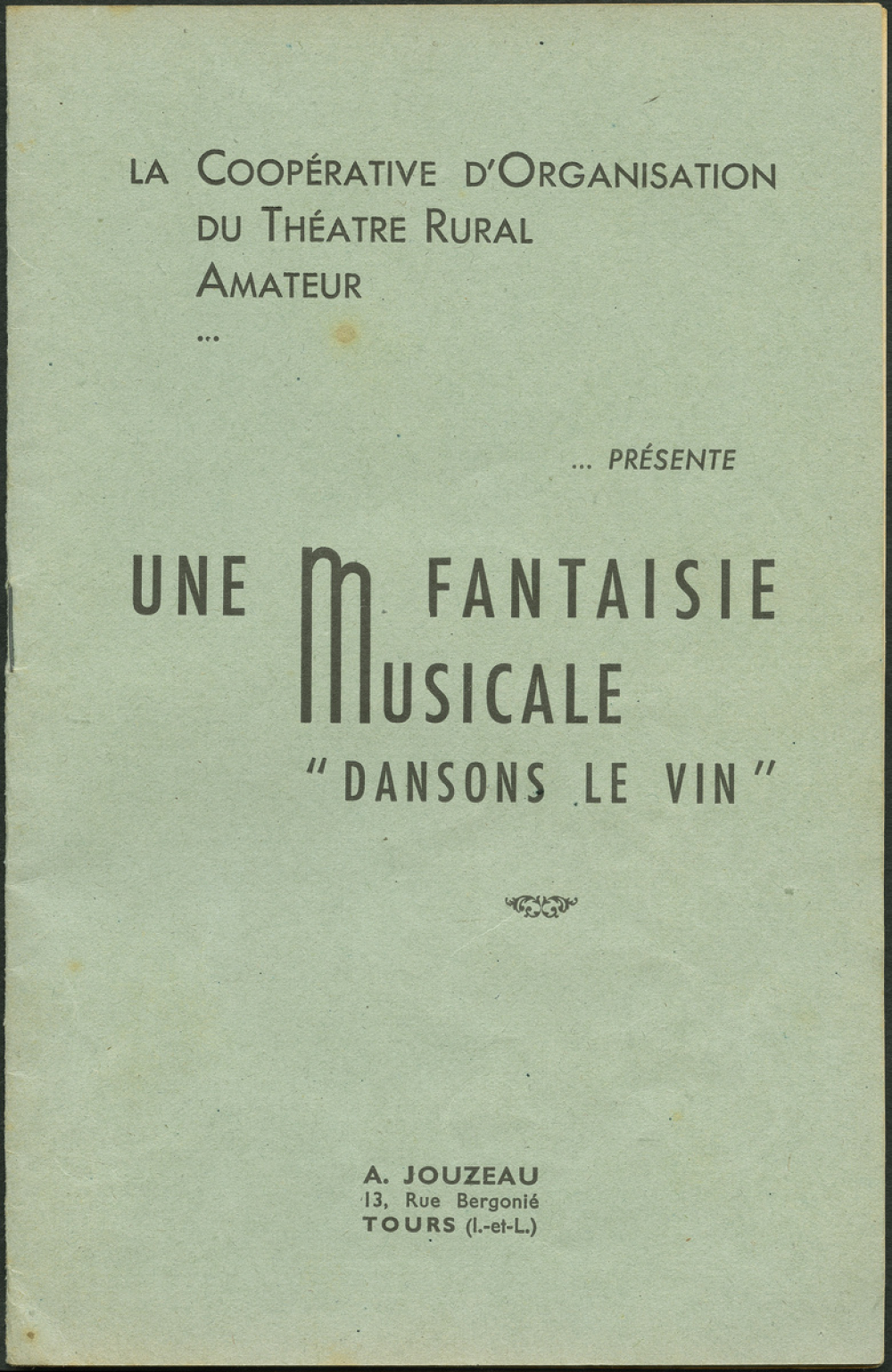 Dansons le vin. une fantaisie musicale.