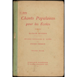 Chants populaires pour les écoles. 