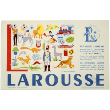 Buvard publicitaire. Larousse. Jeu des mots. Lettre L. 
