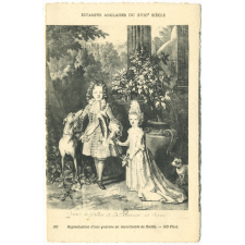 Estampes anglaises du XVIIIe siècle - 301 - Reproduction d'une gravure en mezziteinte - Prince de Galles et la Duchesse sa Sœur.