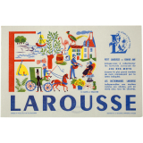 Buvard publicitaire. Larousse. Jeu des mots. Lettre F. 
