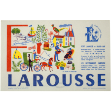 Buvard publicitaire. Larousse. Jeu des mots. Lettre F. 