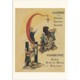 Alphabet de la phosphatine Falières - Lettres G et H.
