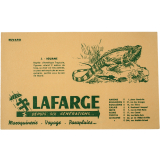 Buvard publicitaire. Maroquinerie Lafarge. Iguane. 