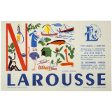 Buvard publicitaire. Larousse. Jeu des mots. Lettre N. 