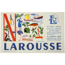Buvard publicitaire. Larousse. Jeu des mots. Lettre N. 