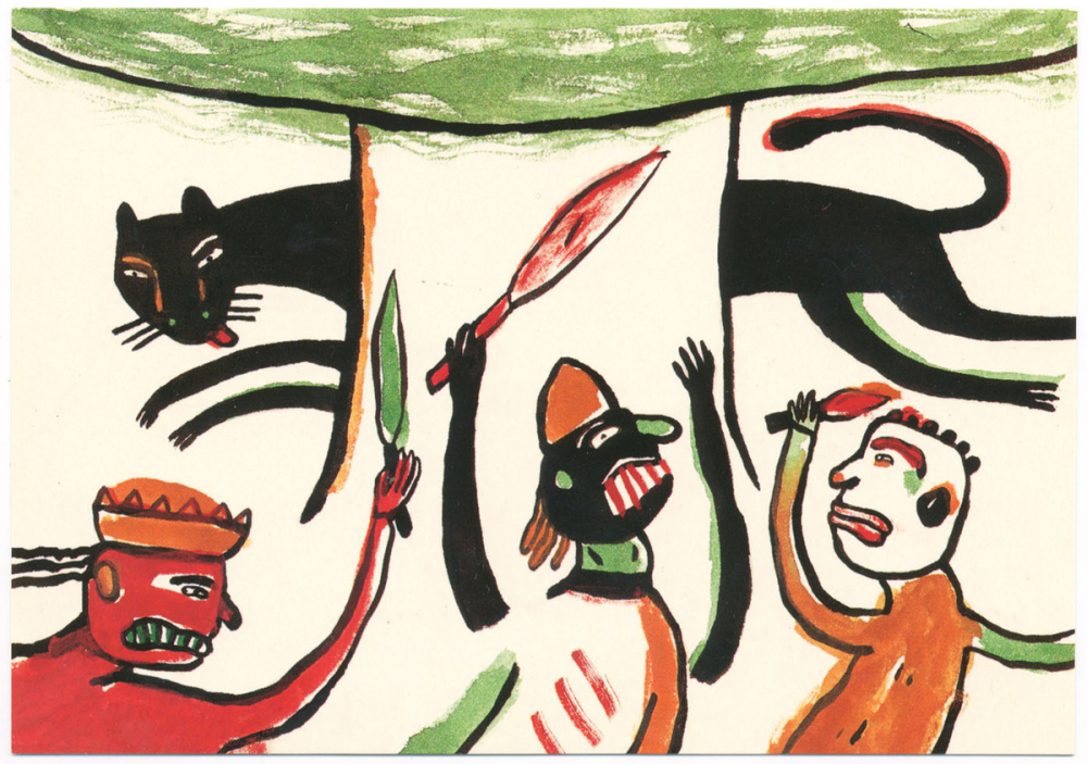 Souvenirs de lectures d'enfance - La bibliothèque de l'Heure Joyeuse fête ses 70 ans, 1924-94 - Série anniversaire n° 9 - La Grande panthère noire par Mireille Vautier.