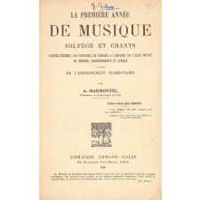 La première année de musique. Solfège et chants. A l'usage de l'enseignement élémentaire.