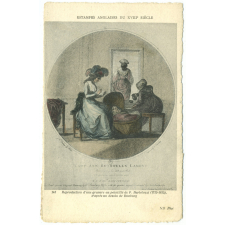 Estampes anglaises du XVIIIe siècle - 141 - Reproduction d'une gravure au pointillé de F. Bartolozzi (1735-1815), d'après un dessin de Bunburg - Lady Ann Bothwells Lament.