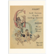 Alphabet de la phosphatine Falières - Lettres C et D.
