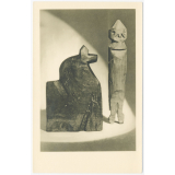 Deutsches Spielzeugmuseum Sonneberg - Puppe und Pferd, germanische Holzspielzeuge aus der Zeit um 1000.