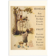 Alphabet de la phosphatine Falières - Lettres E et F.