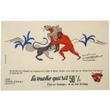 Buvard publicitaire. La vache qui rit. Hercule et le lion de Némée. 