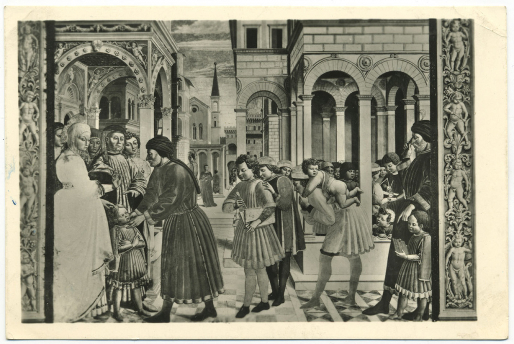 S. Giminiano - S. Agostino consegnato al Maestro di Grammatica (B. Gozzoli, 1465).