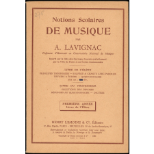 Notions Scolaires de musique. Principes théoriques. Solfège & chants avec paroles. Devoirs à écrire. Questionnaire. Première année Livre de l'élève.