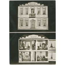 Museum Lydia Bayer, Würzburg, Neubaustr. 64a - Puppenhaus um 1880 - Aussen- und Innenansicht.