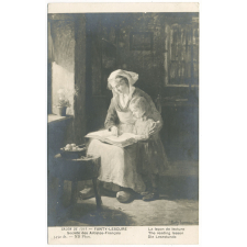 Salon de 1911 - Fanty-Lescure - Société des Artistes-Français - 5452 dt. - La leçon de lecture - The reading lesson - Die Lesestunde.
