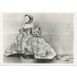 English wax doll with stuffed linen body wearing a Long Robe Coat full Drefs for a lady of sixteen 1758.