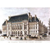 La Nouvelle Sorbonne. Façade de la rue des Ecoles. M. Ménot Architecte.