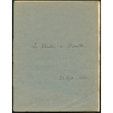 Cahier de la Libération de Damville en 1944.  