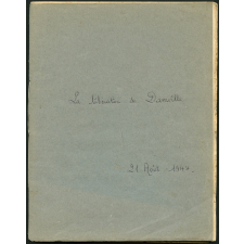 Cahier de la Libération de Damville en 1944.