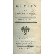 Oeuvres de Madame Lambert. Tome second