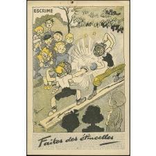 Escrime. Faites des étincelles. Préparez-vous au sport par l'éducation physique