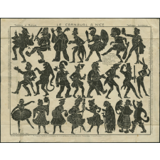 Le Carnaval à Nice, planche d'ombres chinoises