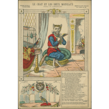 Le chat et les deux moineaux : fable de Lafontaine