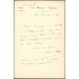 Lettre d'Ernest Bersot à Armand du Mesnil