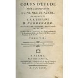 Cours d'étude pour l'instruction du prince de parme, aujourd'hui S.A.R. l'infant D. Ferdinand, duc de Parme, Plaisance, Guastalle, &tc. &tc. &tc. Tome VIII, introduction à l'étude de l'hist. ancienne
 