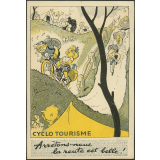 Cyclo tourisme. Arrêtons-nous, la route est belle ! Préparez-vous au sport par l'éducation physique