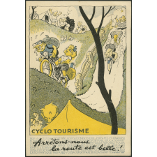 Cyclo tourisme. Arrêtons-nous, la route est belle ! Préparez-vous au sport par l'éducation physique