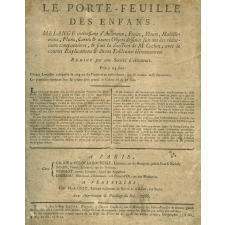 Le porte-feuille des enfans : mélange intéressant d'animaux, fruits, fleurs, habillemens, plans, carres et autres objets dessinés suivant des réductions comparatives