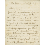 Lettre de Victor de Laprade à propos des réformes prises au Lycée du Prince Impérial de Vanves