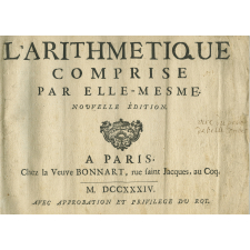 L'arithmétique comprise par elle-mesme