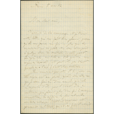 Lettre de Michel Bréal, directeur à l'Ecole des Hautes Etudes, à Armand du Mesnil, conseiller d'Etat, le 5 novembre 1882