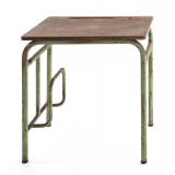 Bureau tubulaire avec porte-cartable intérieur
