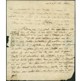 Lettre du chevalier de Saint Marcellin à Madame de Bourmont
