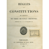 Règles et constitutions de l'Institut des Frères des écoles chrétiennes