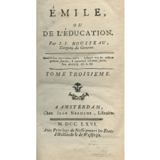 Emile ou de l'Education. Tome troisième