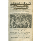 Remarques sur la langue françoise utiles à ceux qui veulent bien parler et bien escrire