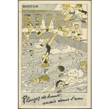 Natation. Plongez de haut, mais dans l'eau. Préparez-vous au sport par l'éducation physique