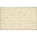 Carte de visite de Michel Bréal, Membre de l'Institut, Professeur au Collège de France, adressée à Armand du Mesnil, directeur de l’Enseignement supérieur au Ministère de l'Instruction publique en 1878-1879