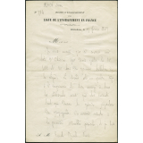 Lettre de Jean Macé à Émile Javal